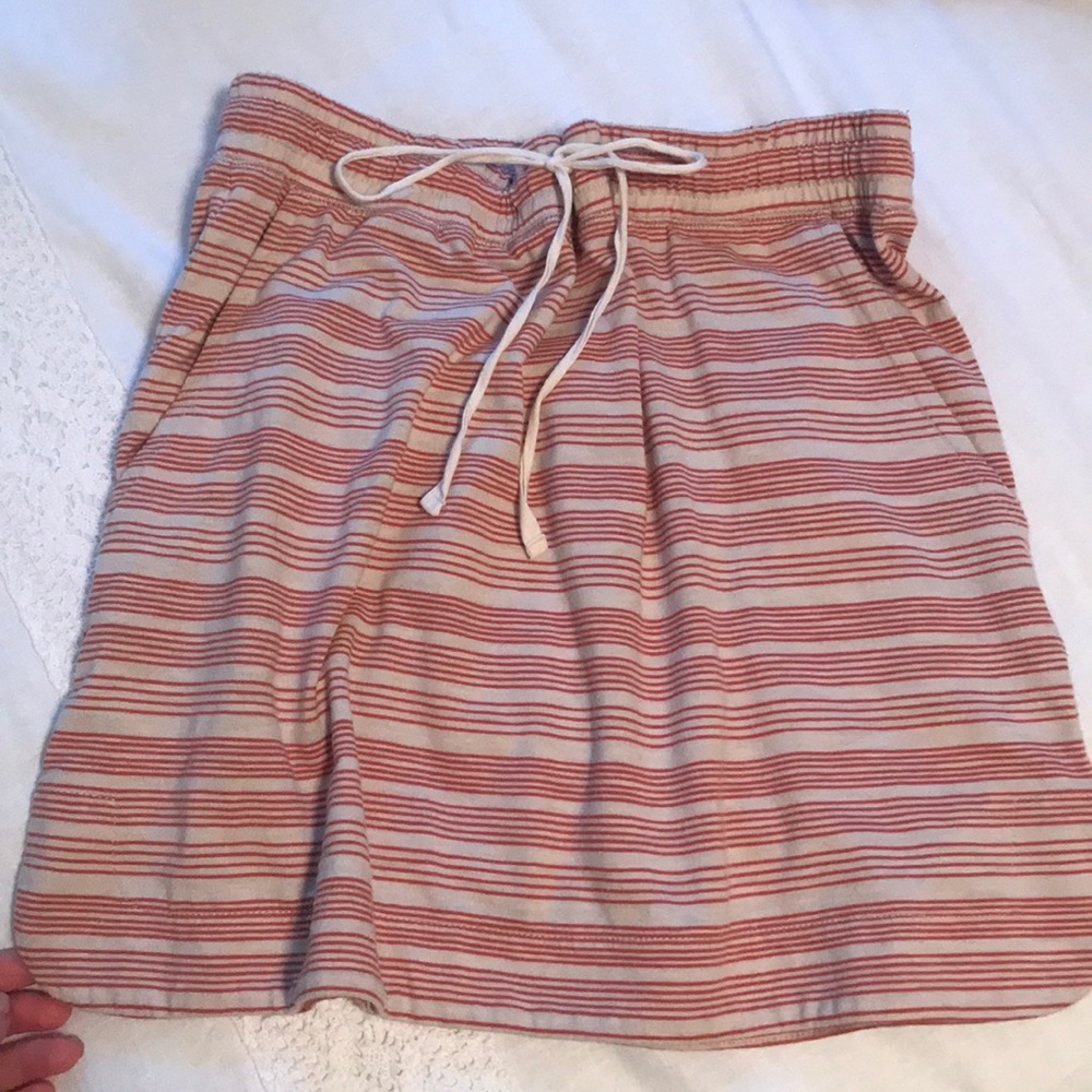 Stripped cotton skirt